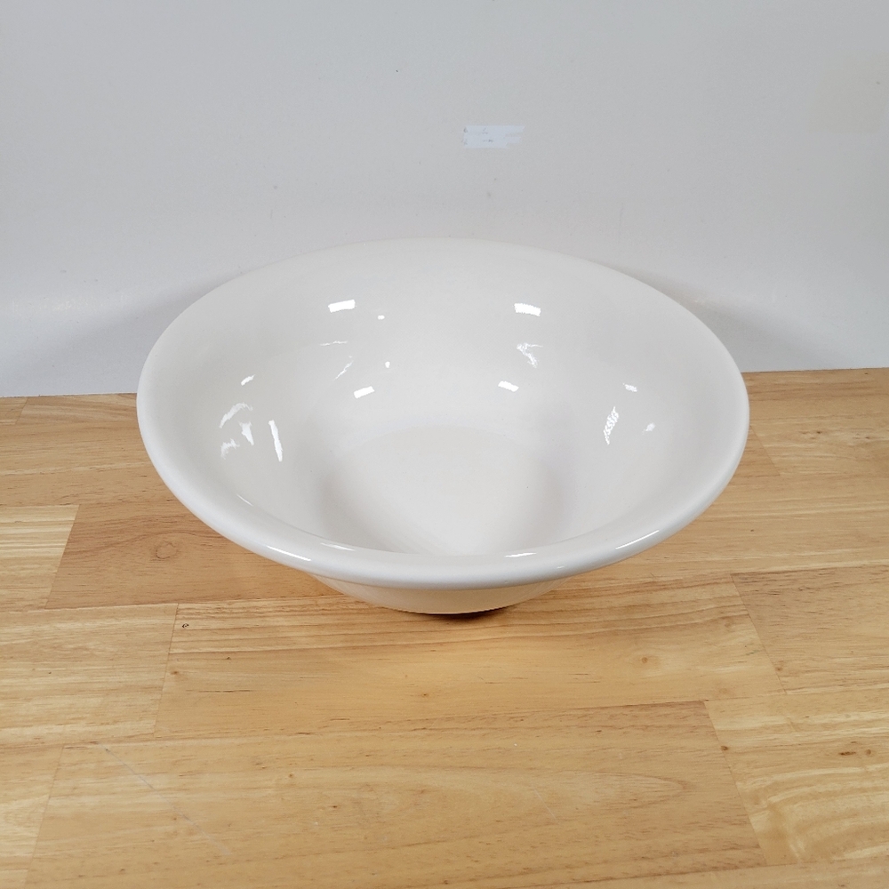 Elegant White Ceramic Bowl Vintage McCoy Basin Bowl 7549 USA